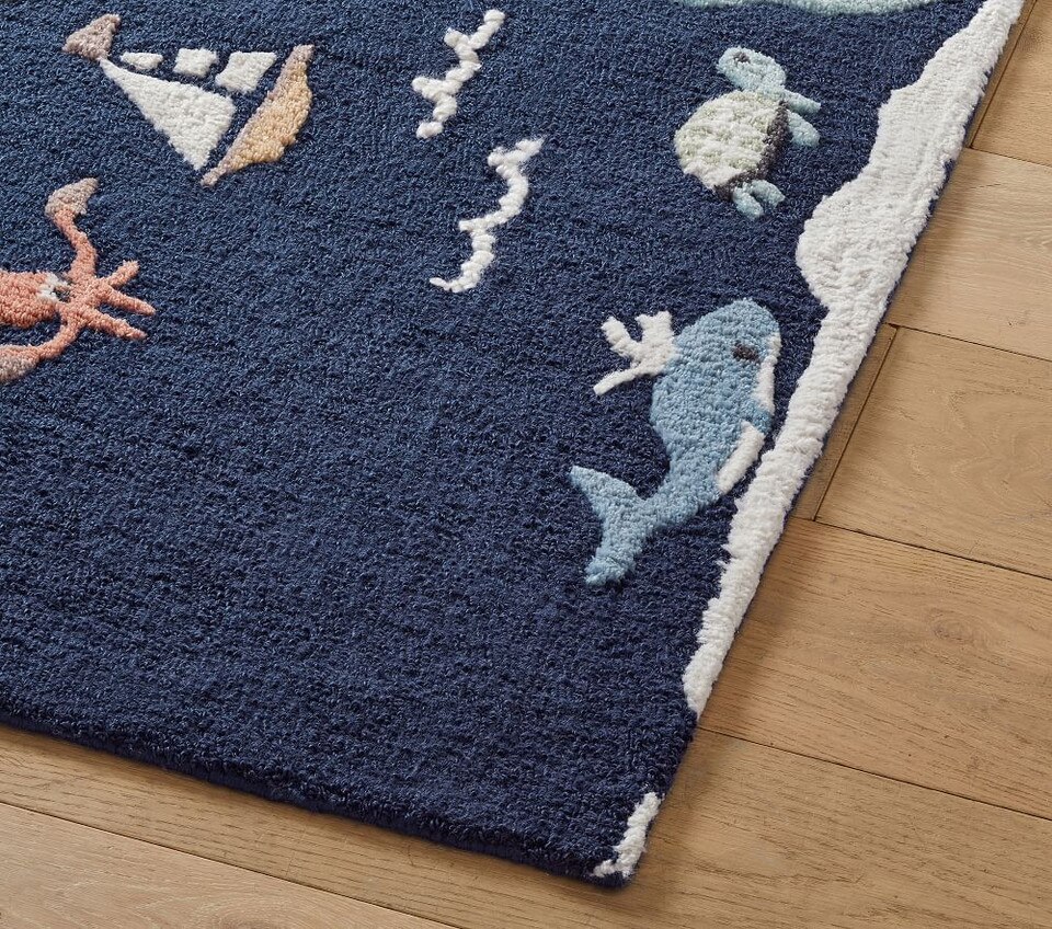 3-D Activity World Map Play Rug