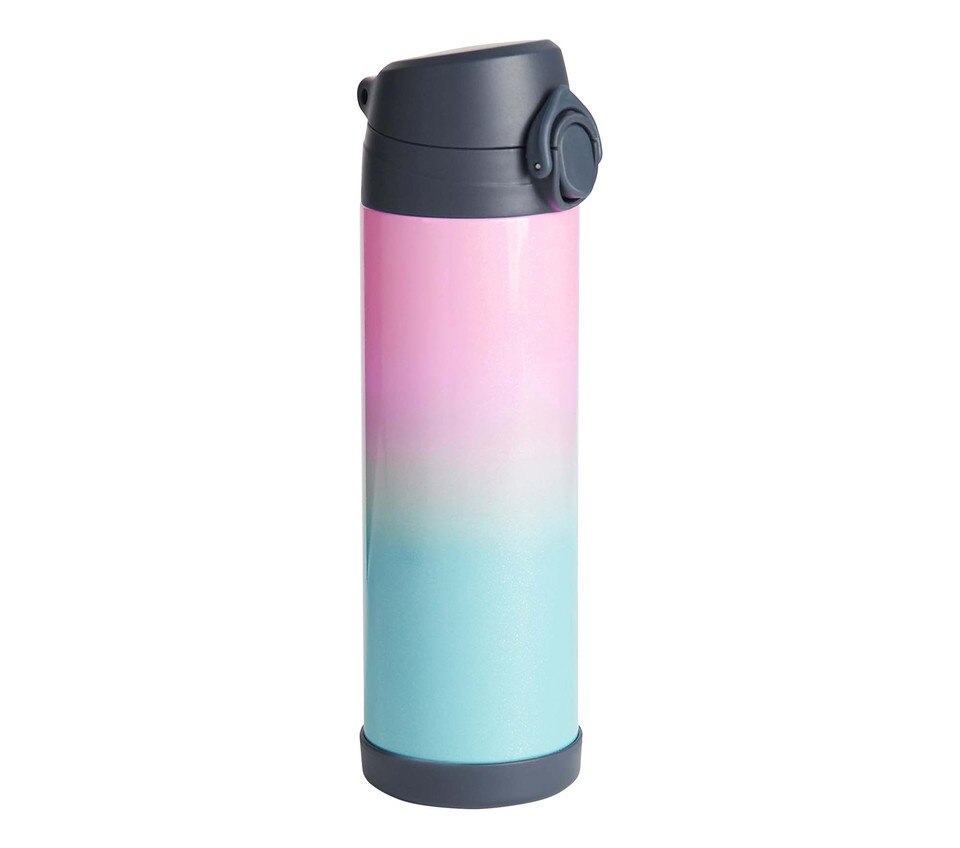 Mackenzie Rainbow Ombre Sparkle Glitter Water Bottles