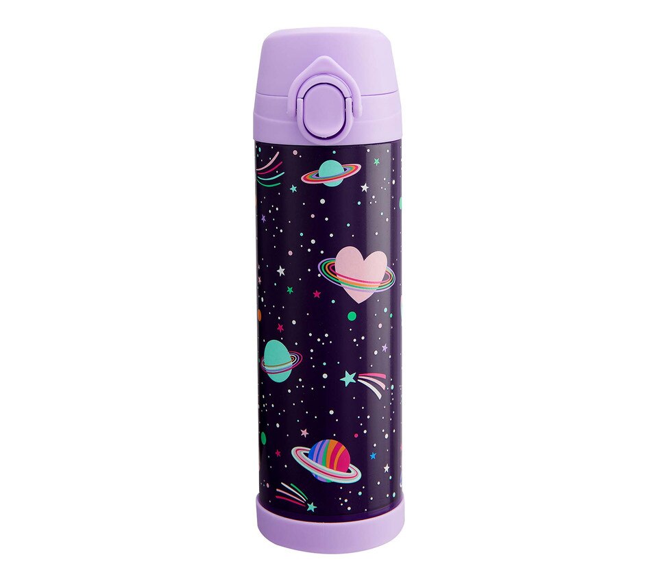 Mackenzie Rainbow Heart Galaxy Glow-in-the-Dark Water Bottles