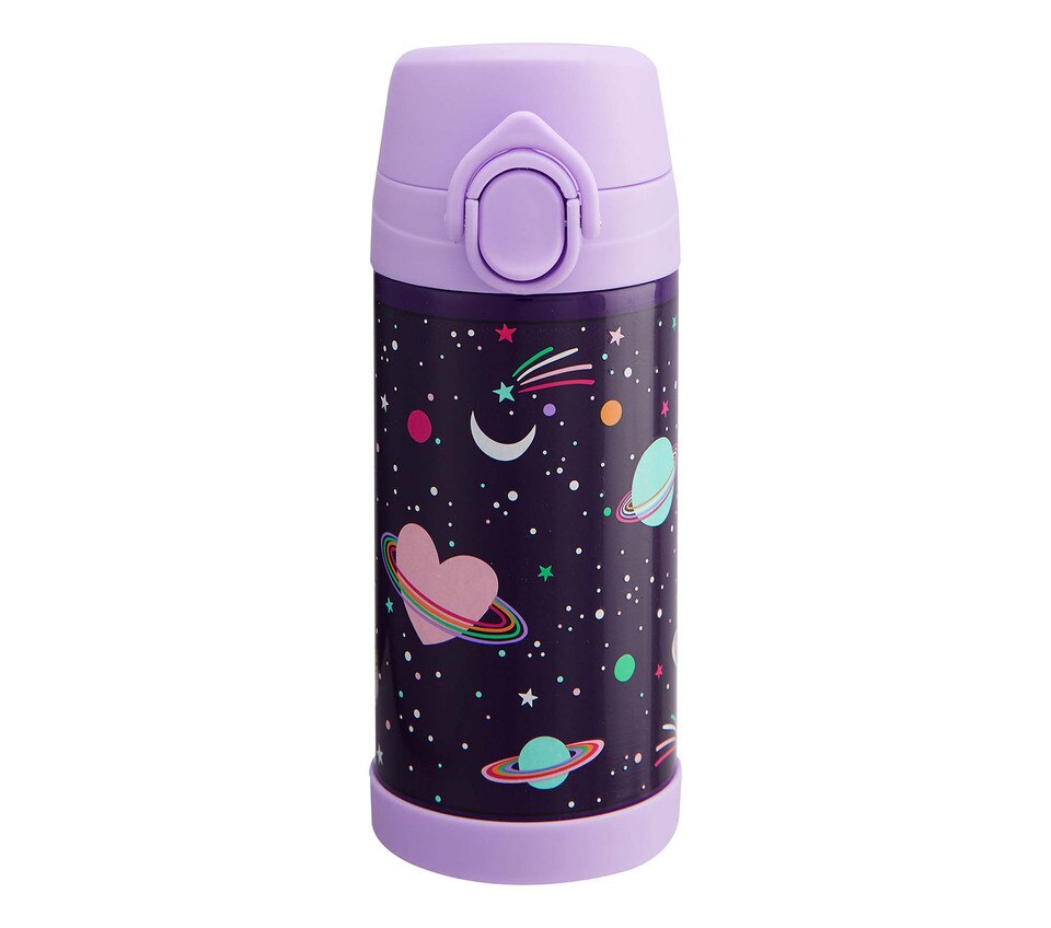 Mackenzie Rainbow Heart Galaxy Glow-in-the-Dark Water Bottles
