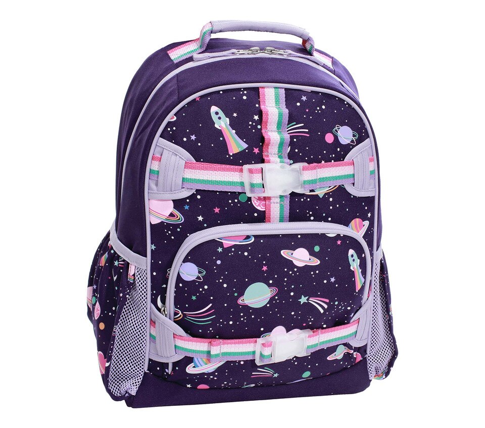 Mackenzie Rainbow Heart Galaxy Glow-in-the-Dark Backpacks