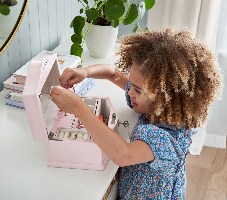 Pink Abigail Jewellery Box Collection