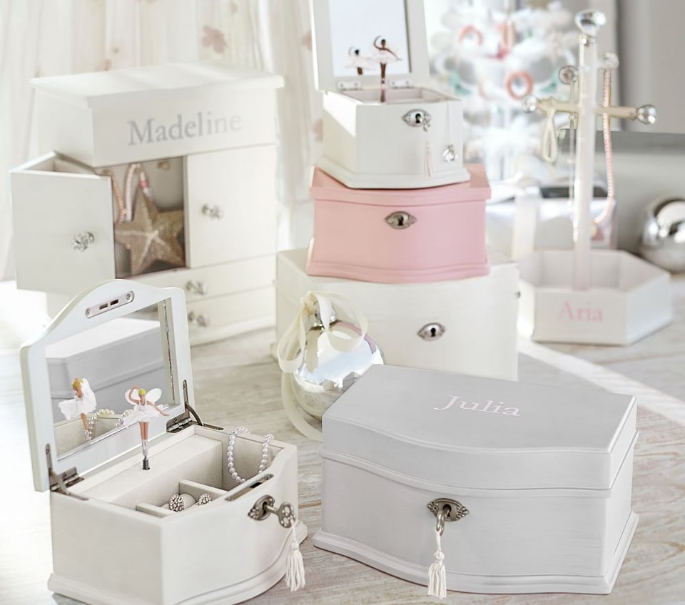 White Abigail Jewellery Box Collection