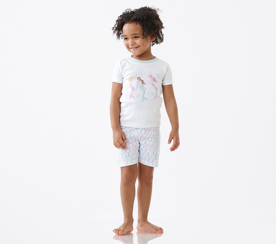 Bailey Mermaid Organic Short Sleeve Pyjama Set