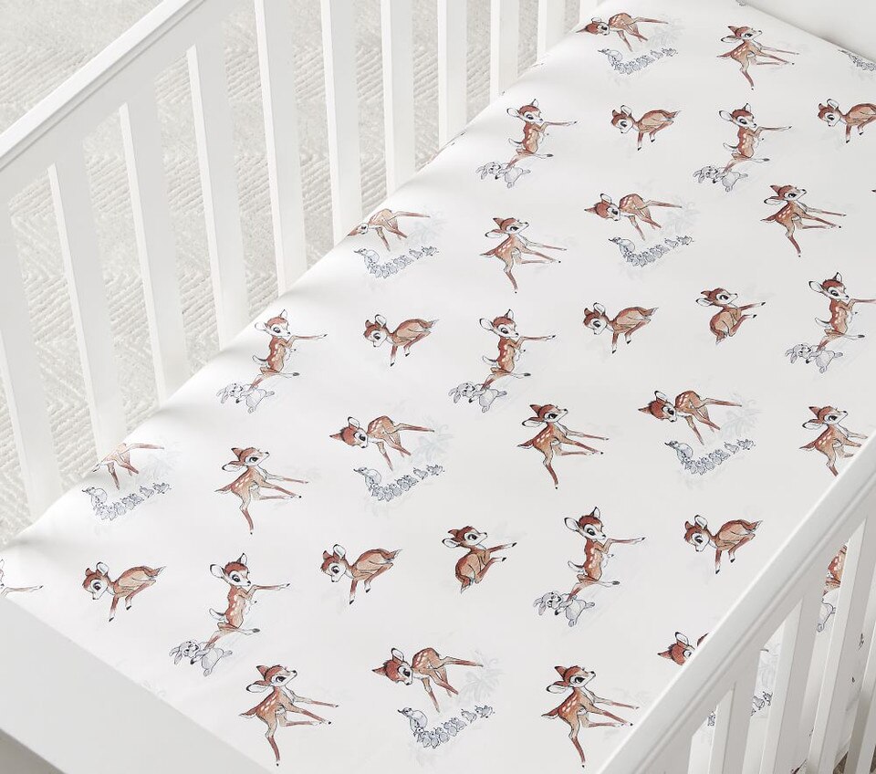 Disney &lt;em&gt;Bambi&lt;/em&gt; Organic Cot Fitted Sheet