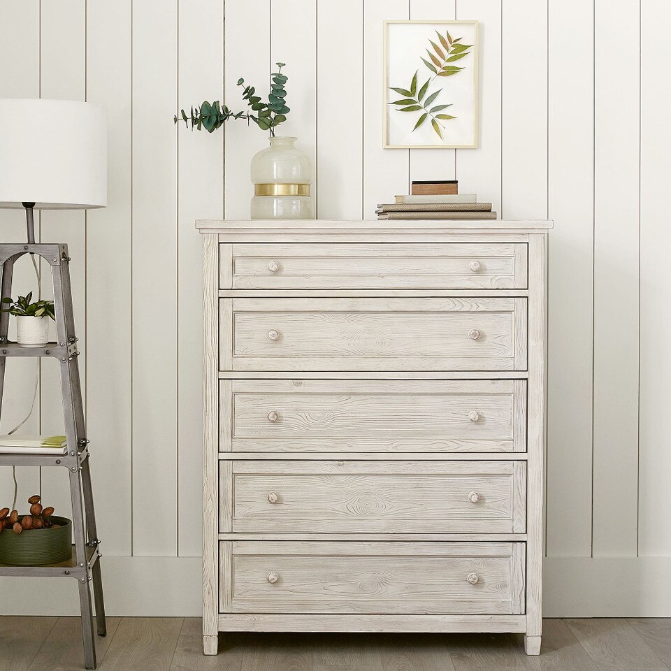 Beadboard Chest of Drawers, 5-Drawer (91 cm)
