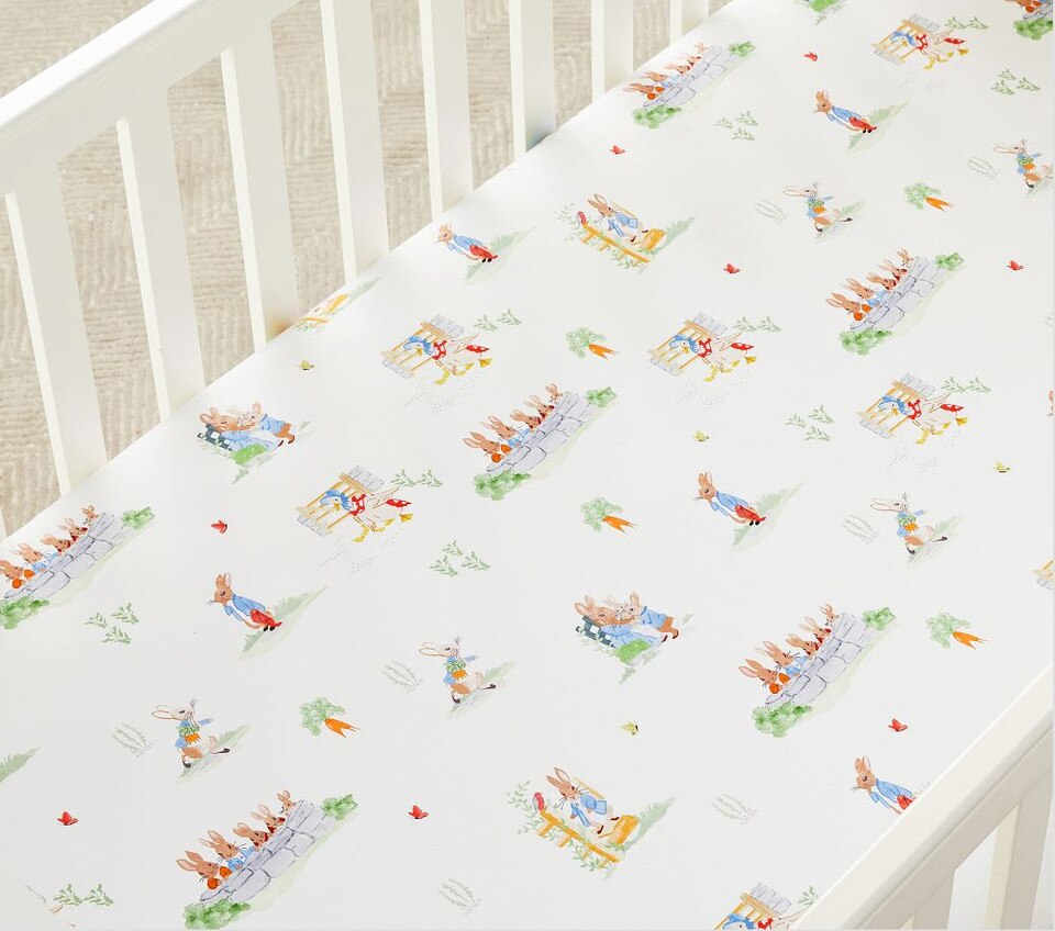 Peter Rabbit™ Garden Organic Cot Fitted Sheet