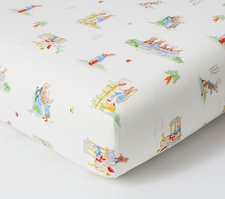 Peter Rabbit™ Garden Organic Cot Fitted Sheet Pottery Barn Kids UK