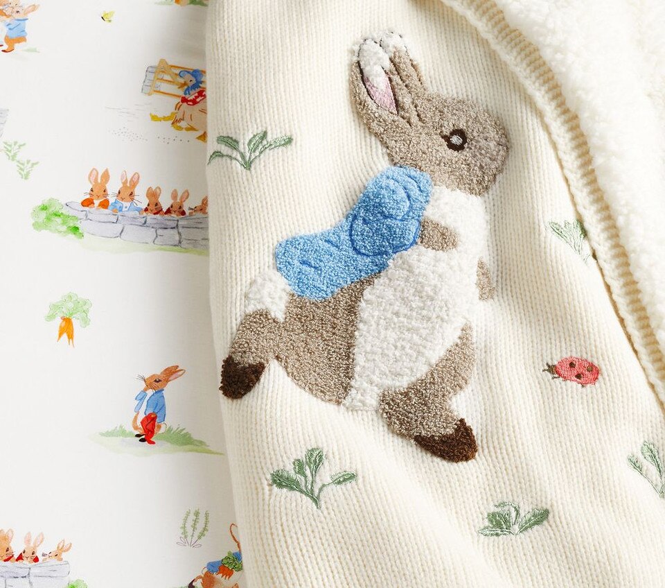 Peter Rabbit™ Garden Organic Cot Fitted Sheet
