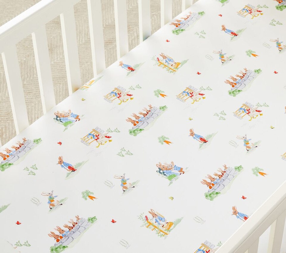 Peter Rabbit™ Garden Organic Cot Fitted Sheet