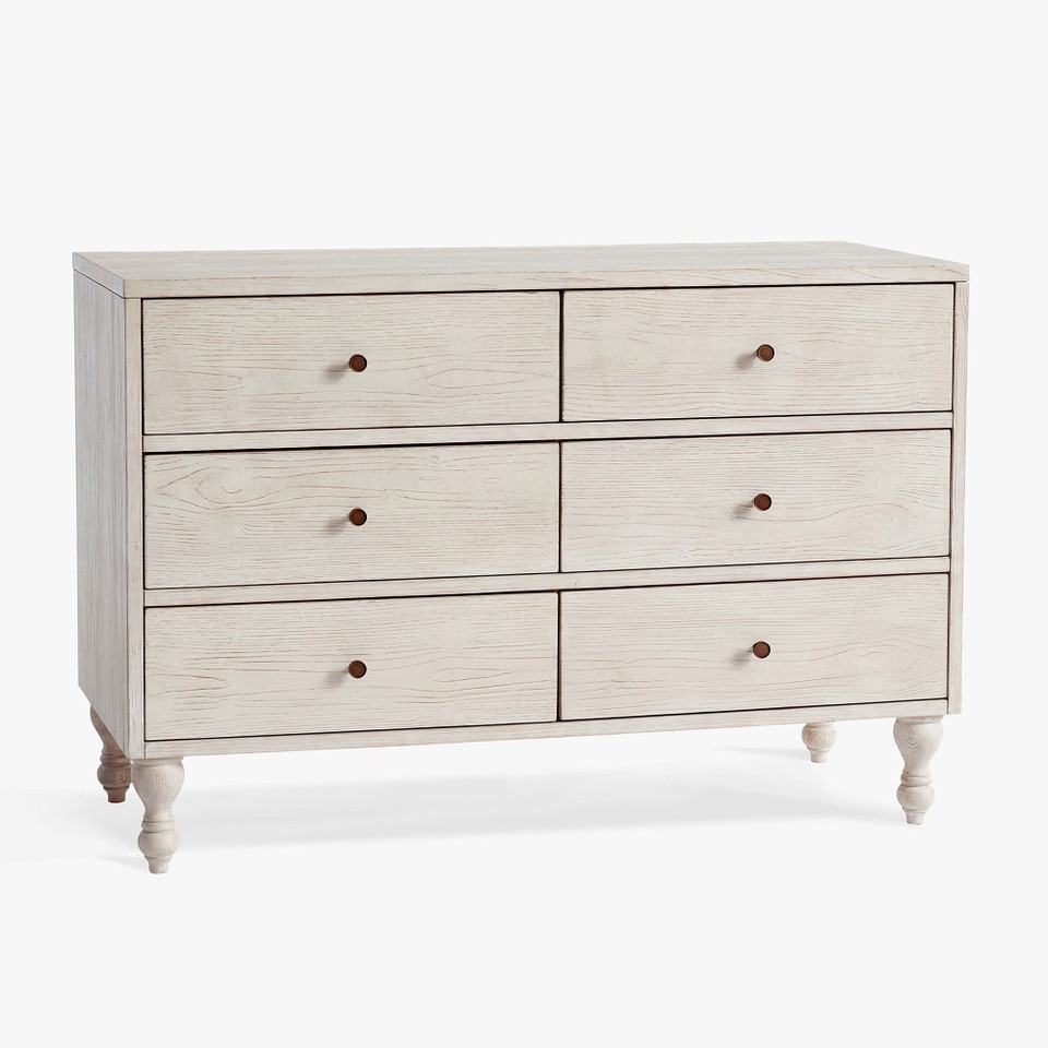 Bellevue 6-Drawer Wide Chest of Drawers