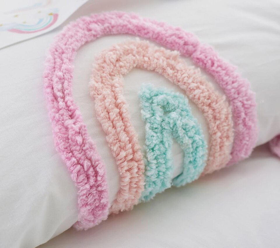 Candlewick Rainbow Comforter, Standard Pillowcase, Multi