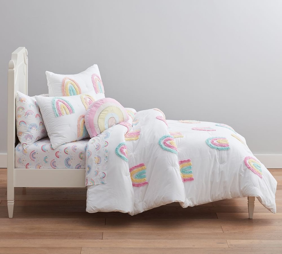 Candlewick Rainbow Comforter, Standard Pillowcase, Multi