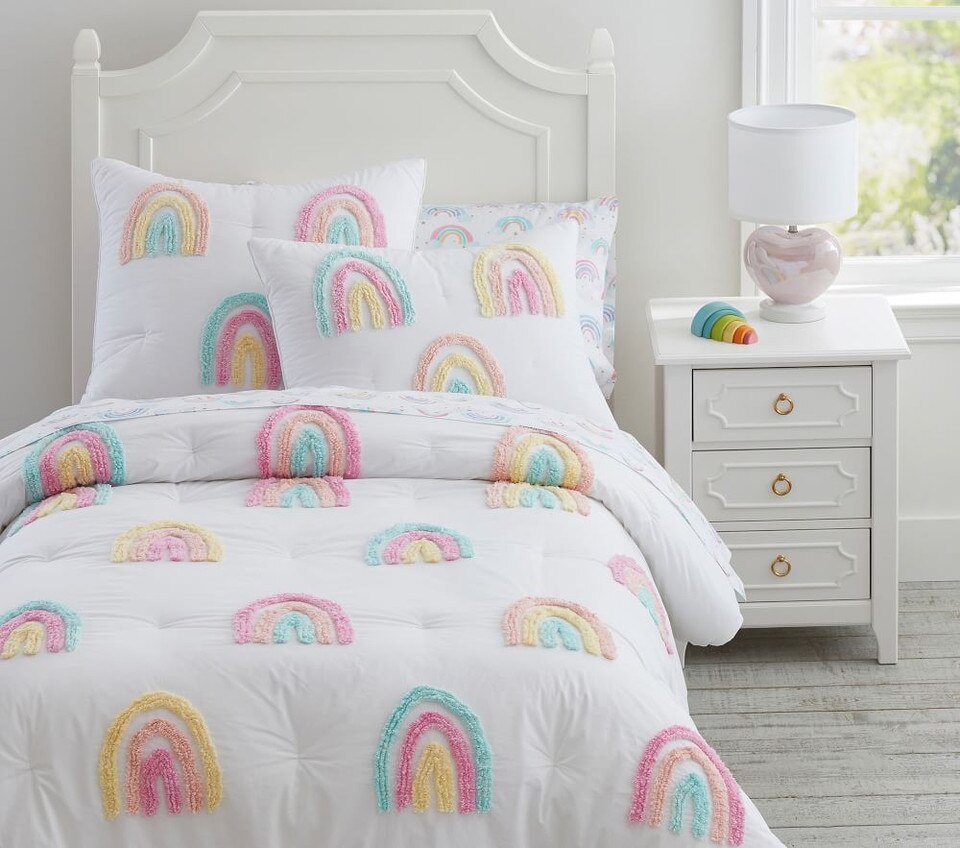 Candlewick Rainbow Comforter, Standard Pillowcase, Multi