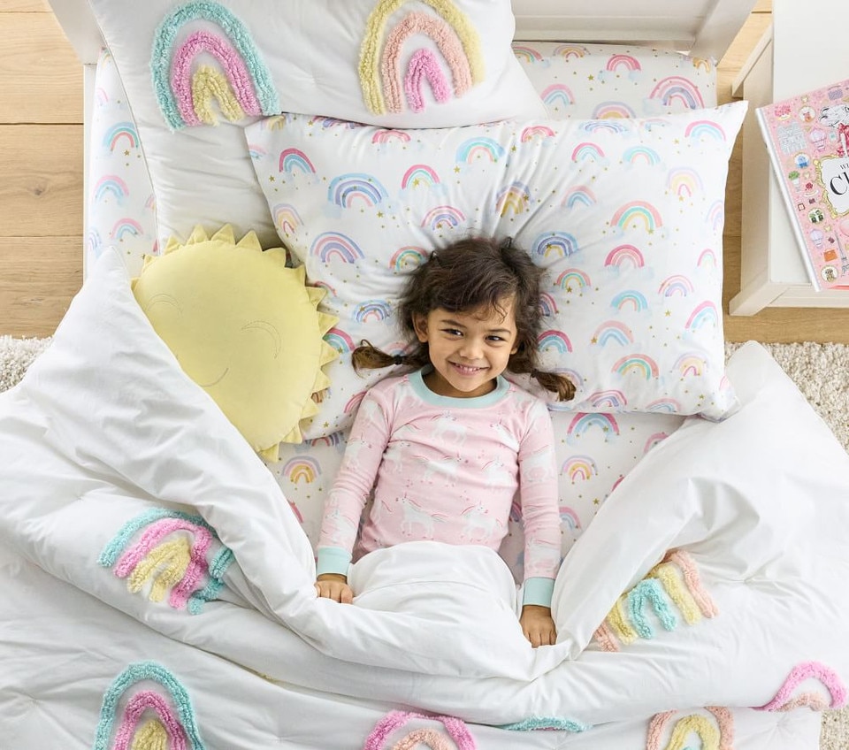 Candlewick Rainbow Comforter, Standard Pillowcase, Multi