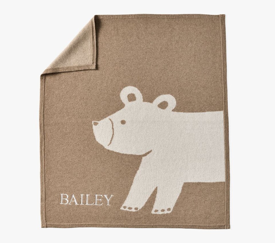 Cashmere Bear Baby Blanket