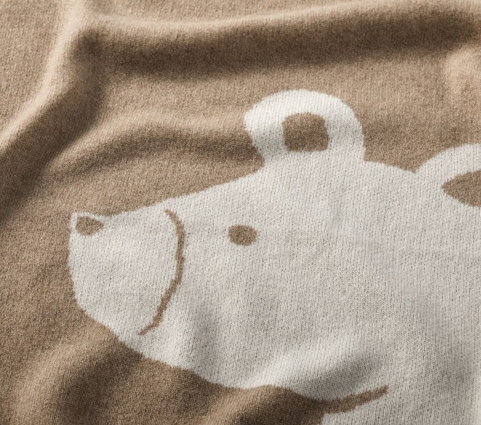 Cashmere Bear Baby Blanket
