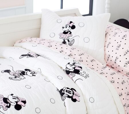 Disney ® Minnie Mouse Organic Sheet Set Pillowcases Pottery