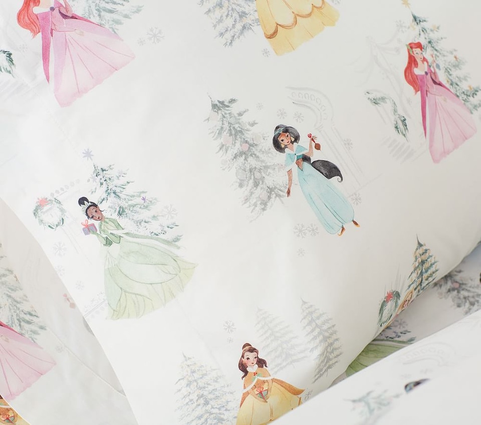 Disney Princess Festive Organic Sheet Set & Pillowcases