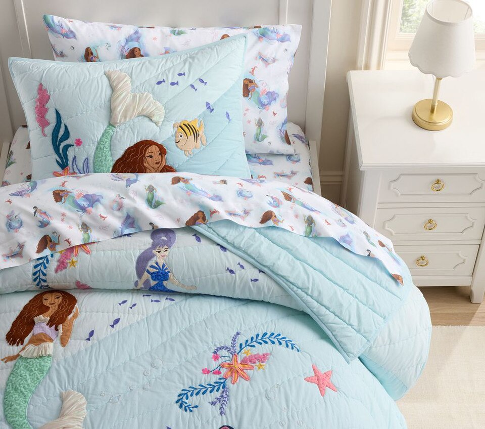 Disney The Little Mermaid Bedspread & Pillowcases