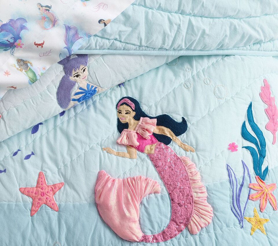 Disney The Little Mermaid Bedspread & Pillowcases