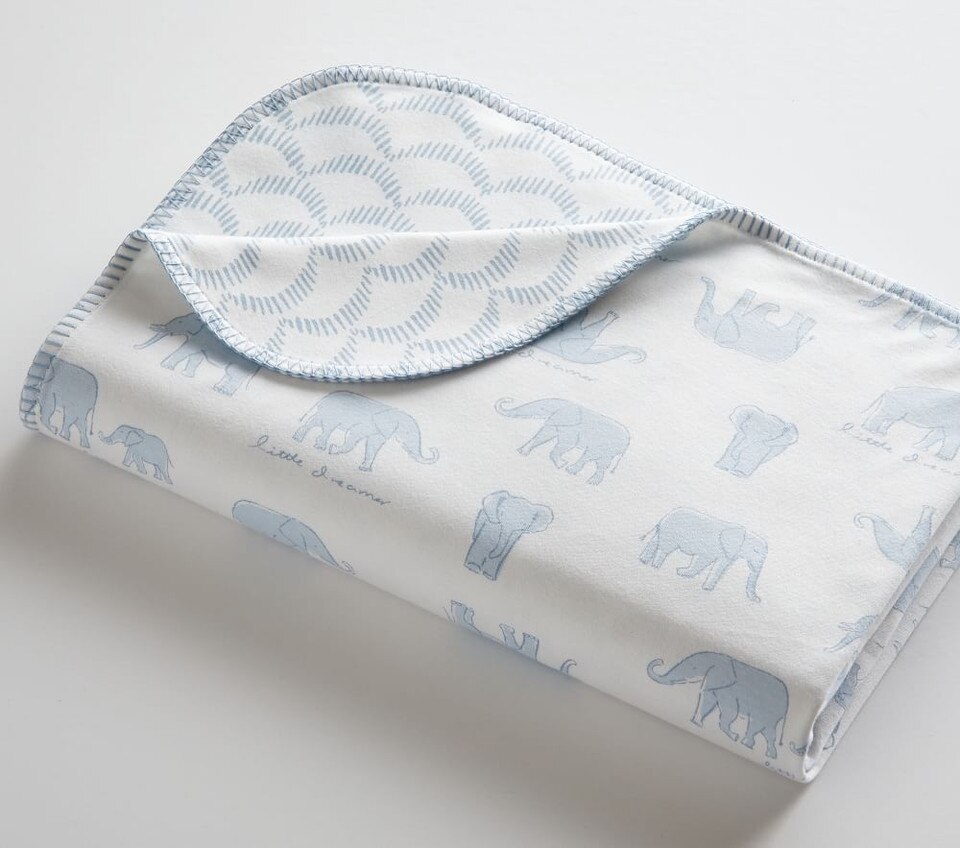 Elephant Pima Cotton Baby Blanket