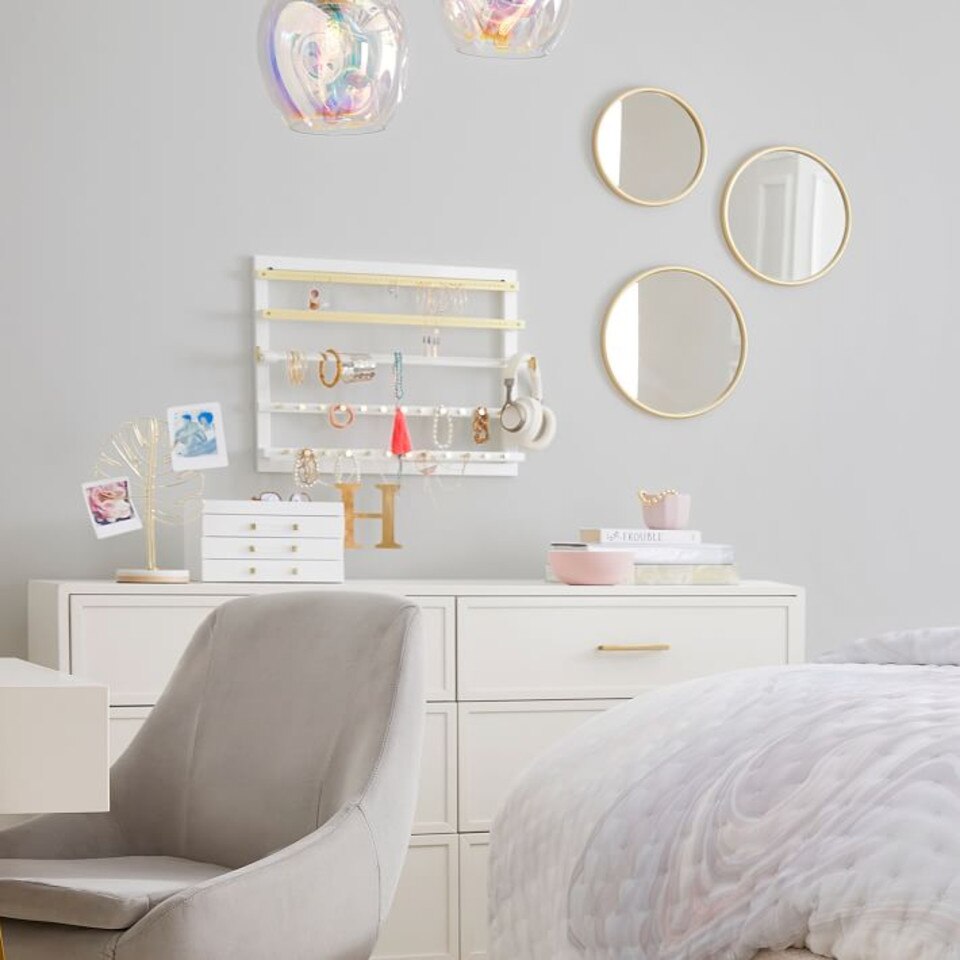 Elle Lacquer Wall Jewellery Organiser