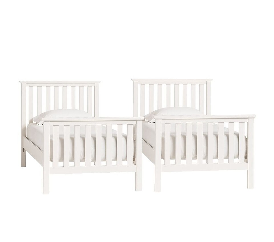 Elliott Single-over-Single Bunk Bed, Simply White