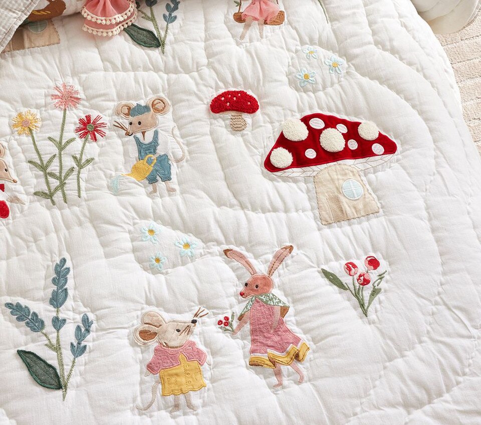 Garden Mice Bedspread & Pillowcases