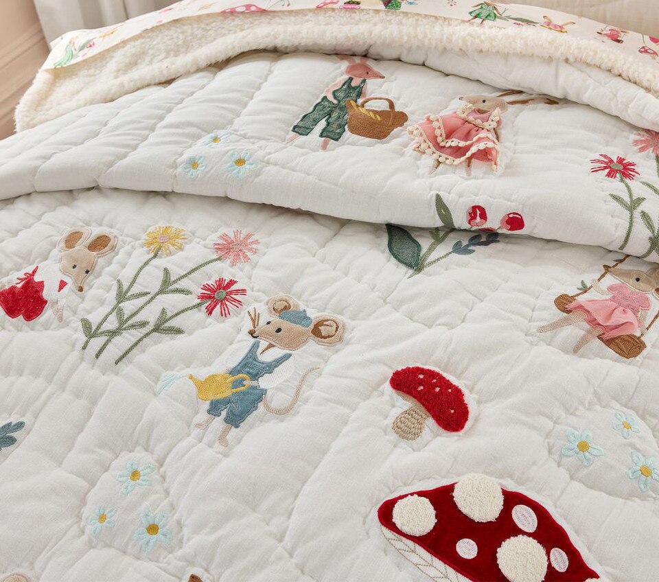 Garden Mice Bedspread & Pillowcases