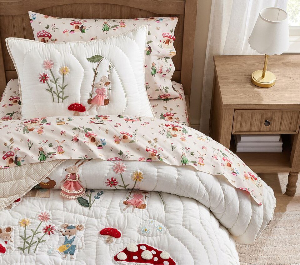 Garden Mice Bedspread & Pillowcases