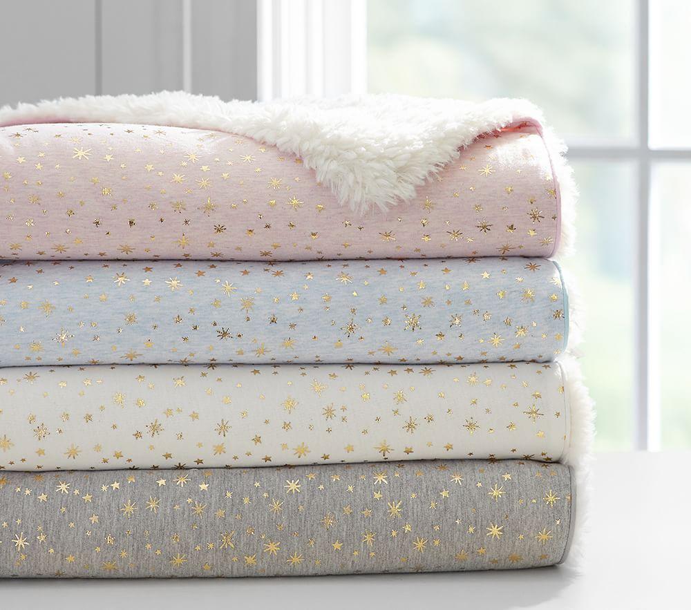 gold baby blanket