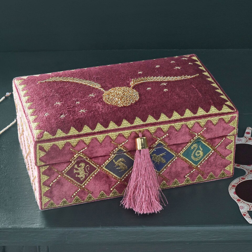 Harry Potter Beaded Velvet Jewellery Boxes