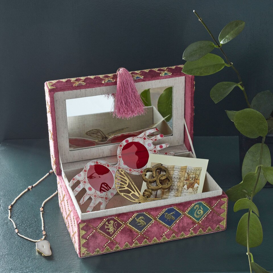 Harry Potter Beaded Velvet Jewellery Boxes