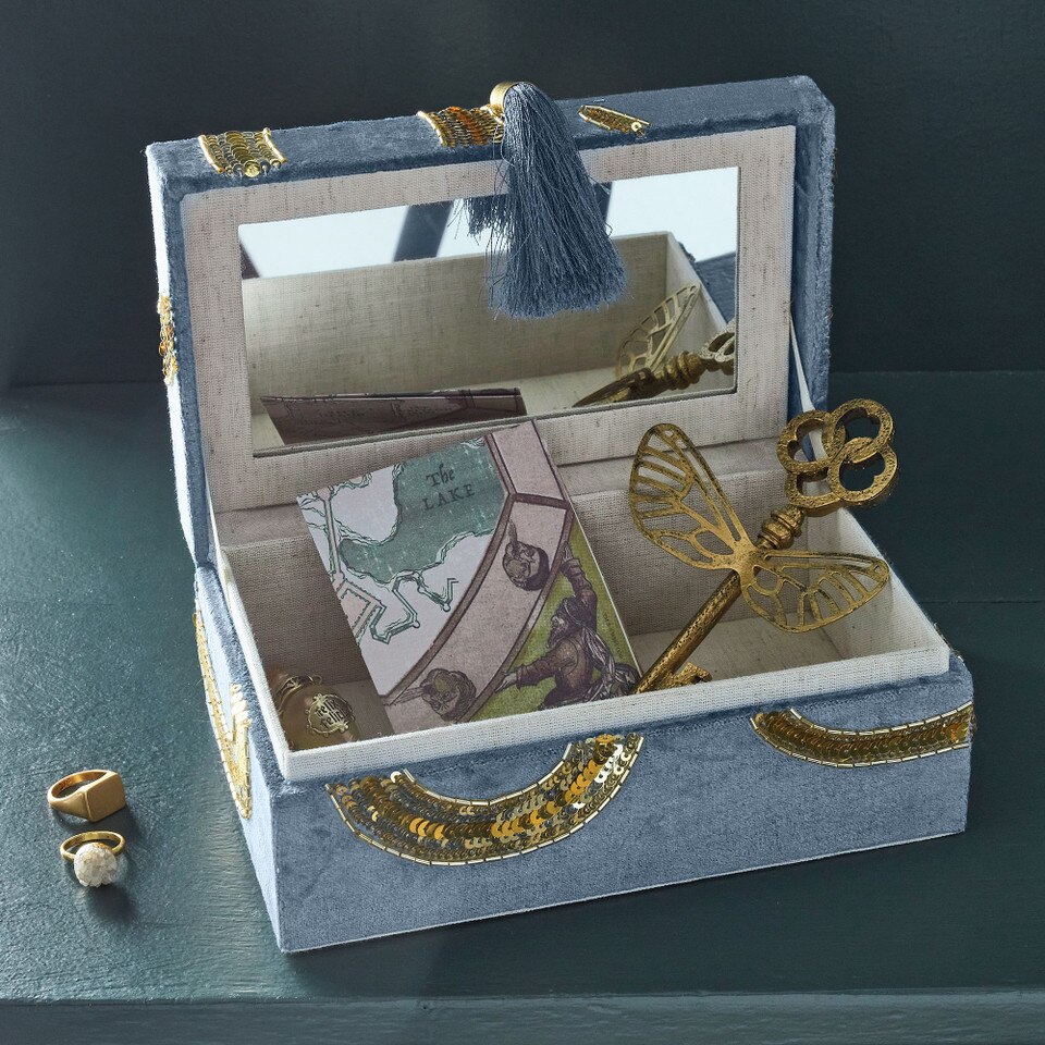 Harry Potter Beaded Velvet Jewellery Boxes