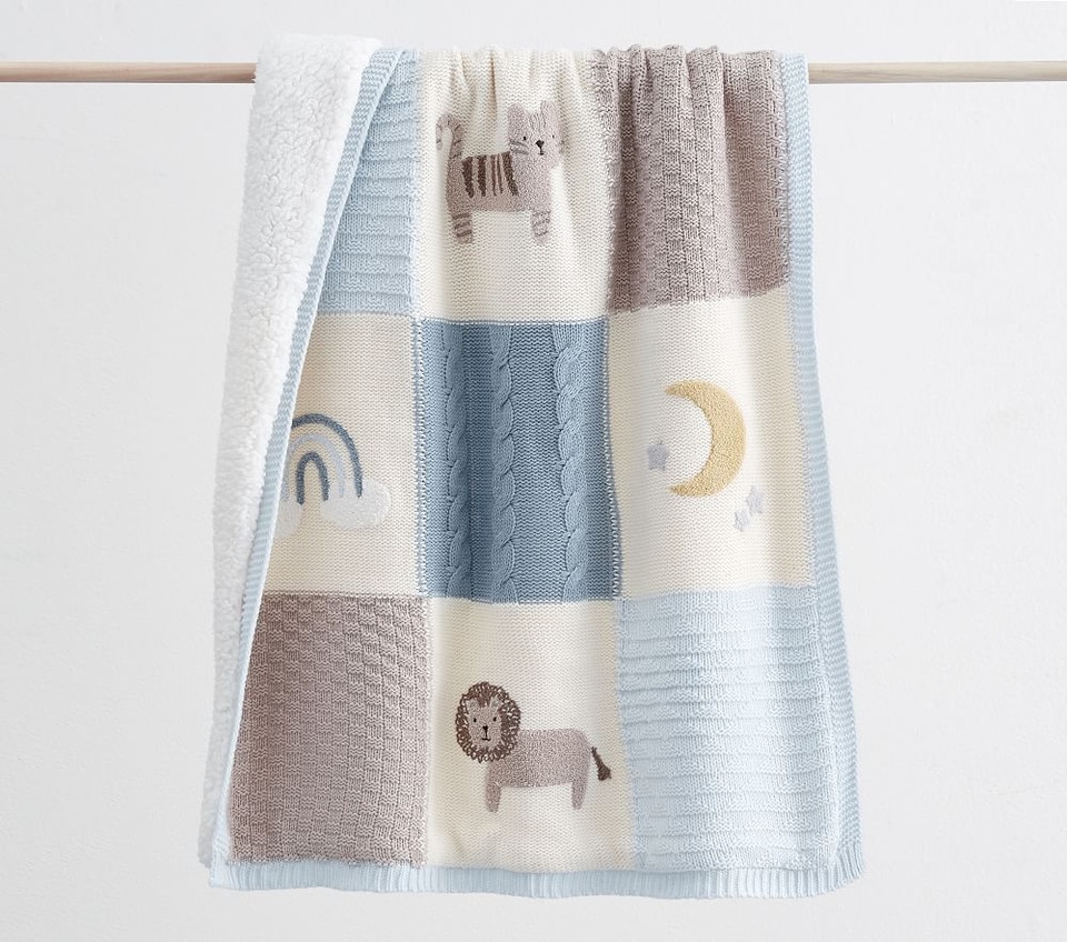 Lion Heirloom Baby Blanket