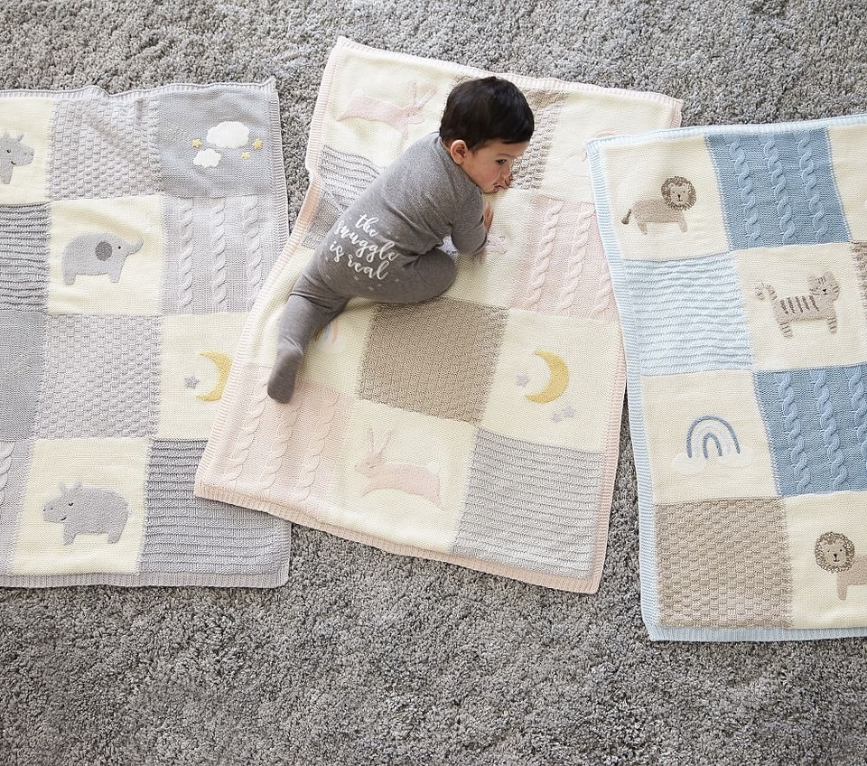 Lion Heirloom Baby Blanket