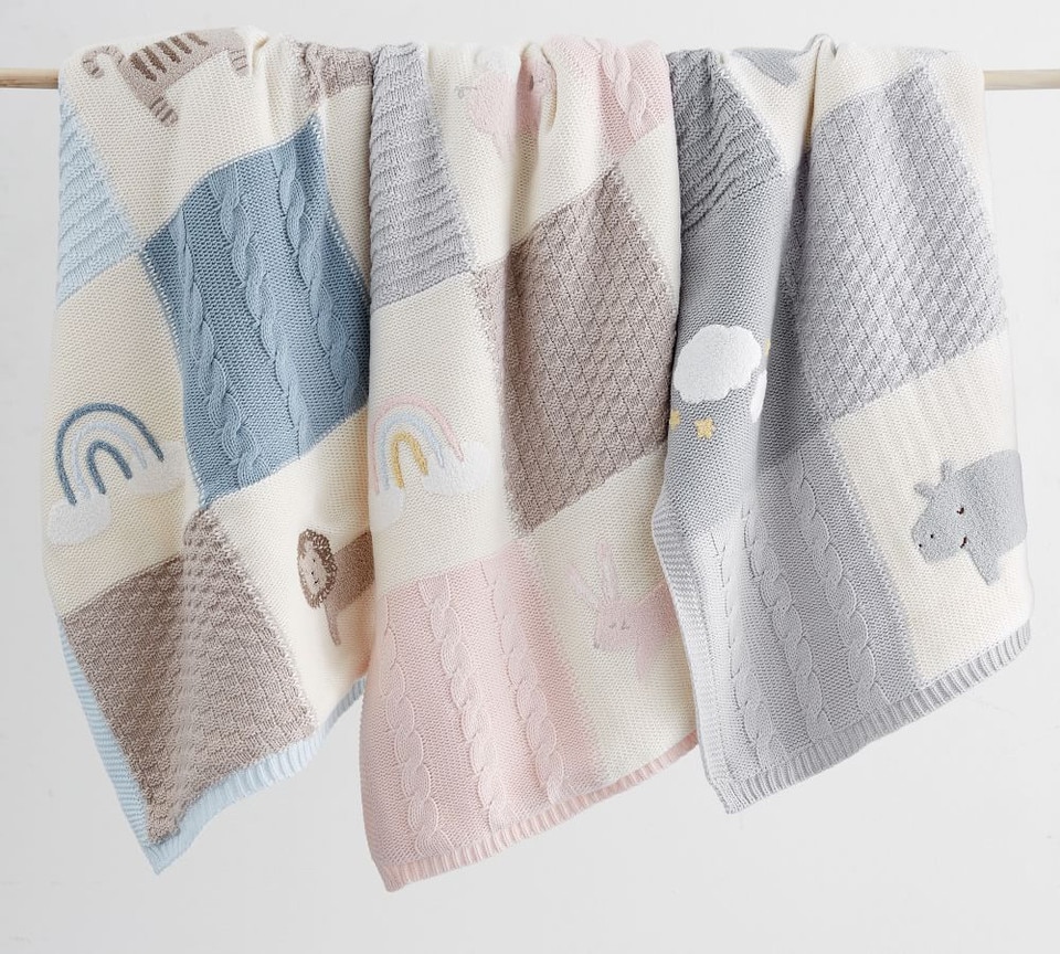 Lion Heirloom Baby Blanket