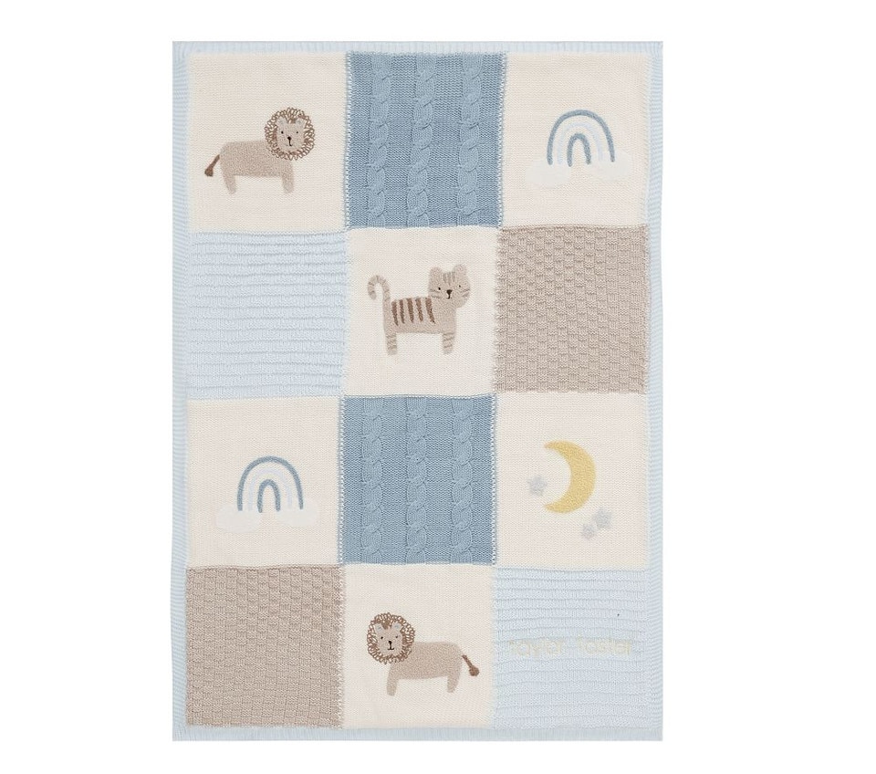 Lion Heirloom Baby Blanket