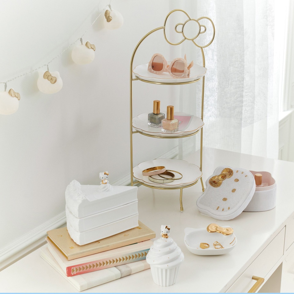 Hello Kitty® Beaded Velvet Jewellery Box
