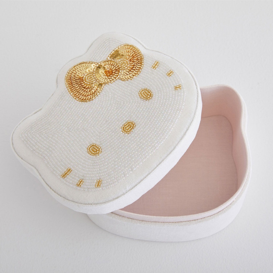 Hello Kitty® Beaded Velvet Jewellery Box