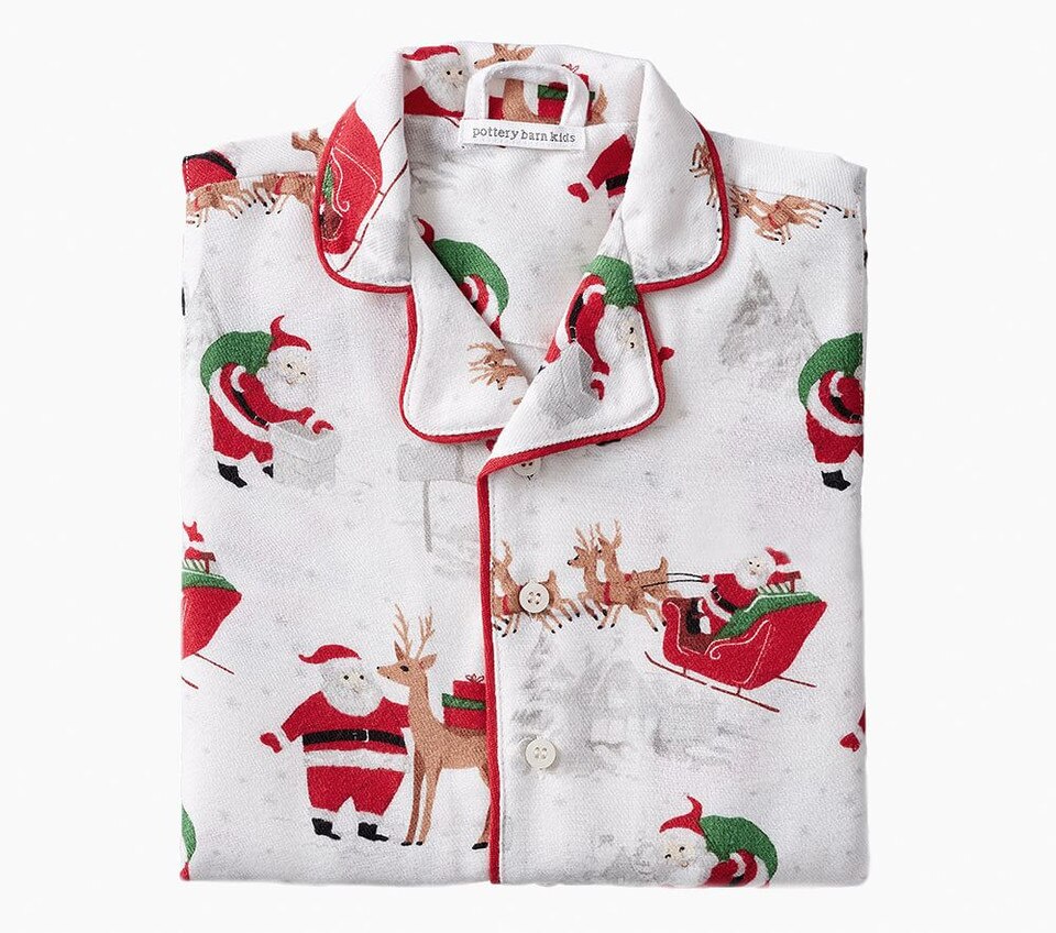 Heritage Santa Flannel Pyjama Set