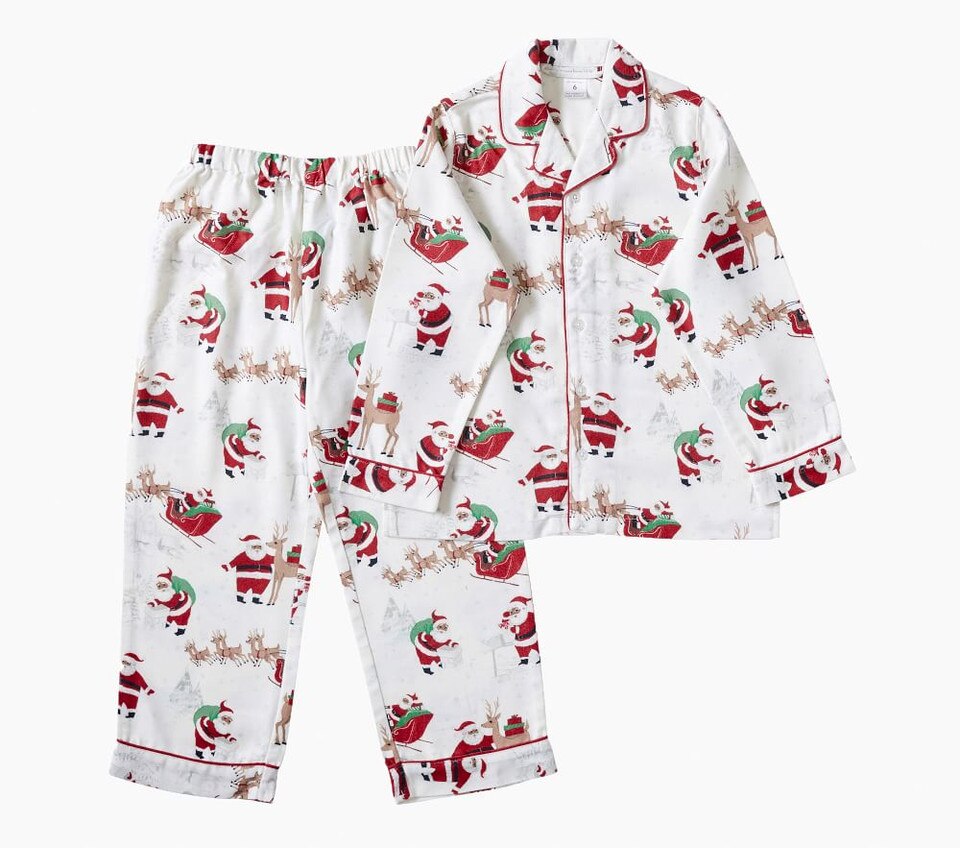 Heritage Santa Flannel Pyjama Set