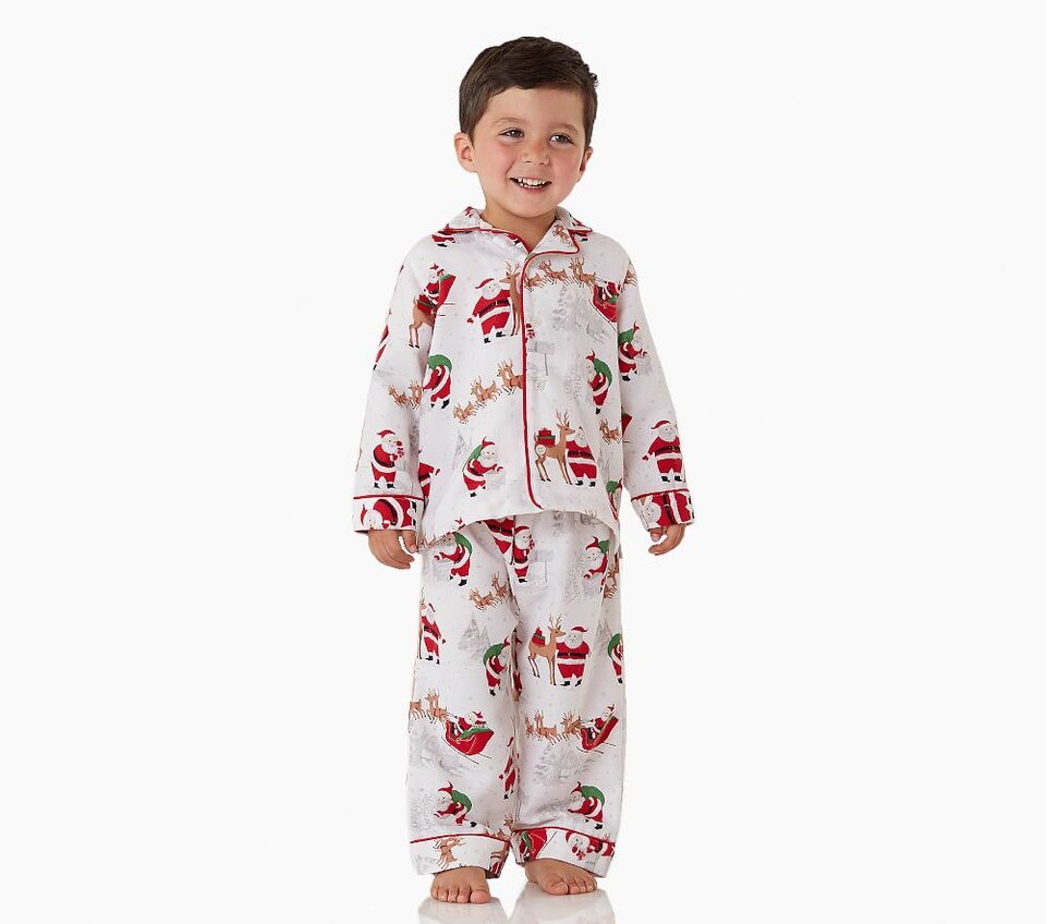 Heritage Santa Flannel Pyjama Set
