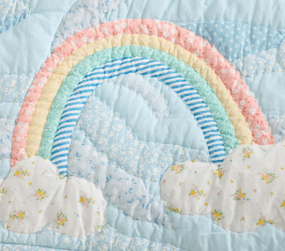 Heritage Sunshine Rainbows Bedspread & Pillowcases