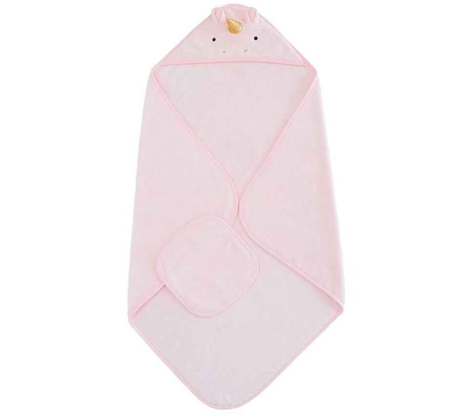 Super Soft Animal Baby Hooded Towel & Washcloth Set