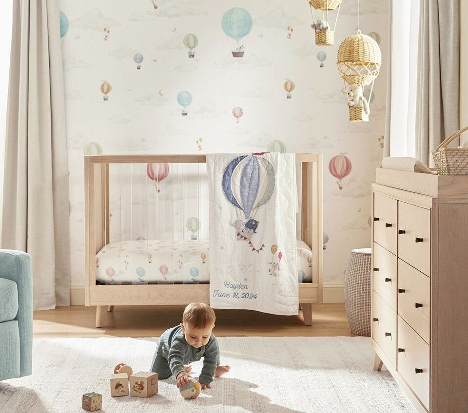 Hot Air Balloon Baby Bed Linen