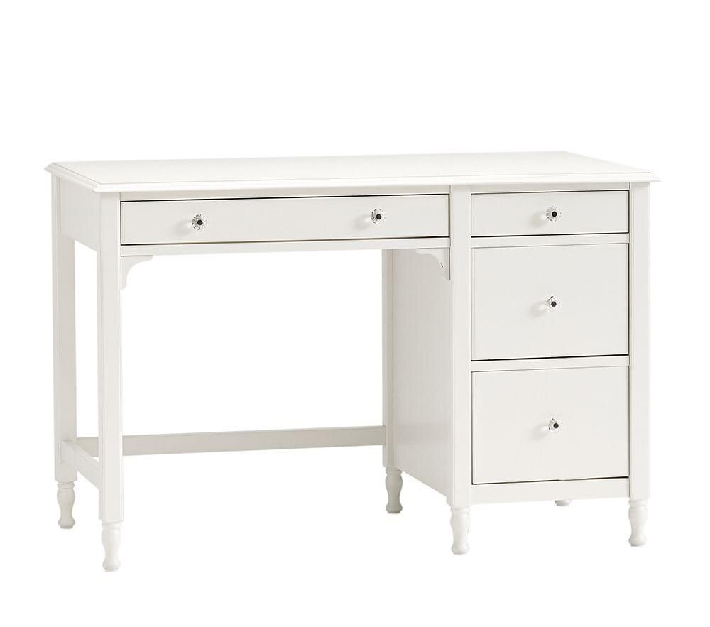 Juliette Storage Desk Hutch French White
