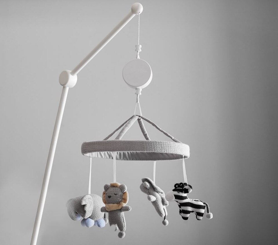 Knit Animal Musical Cot Mobile
