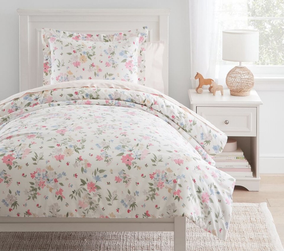 Laney Floral Organic Duvet Cover & Pillowcases